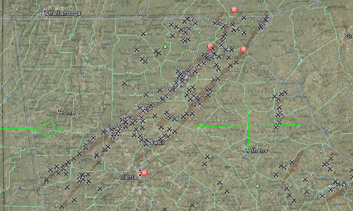 1909 Gold Deposits of — gold map