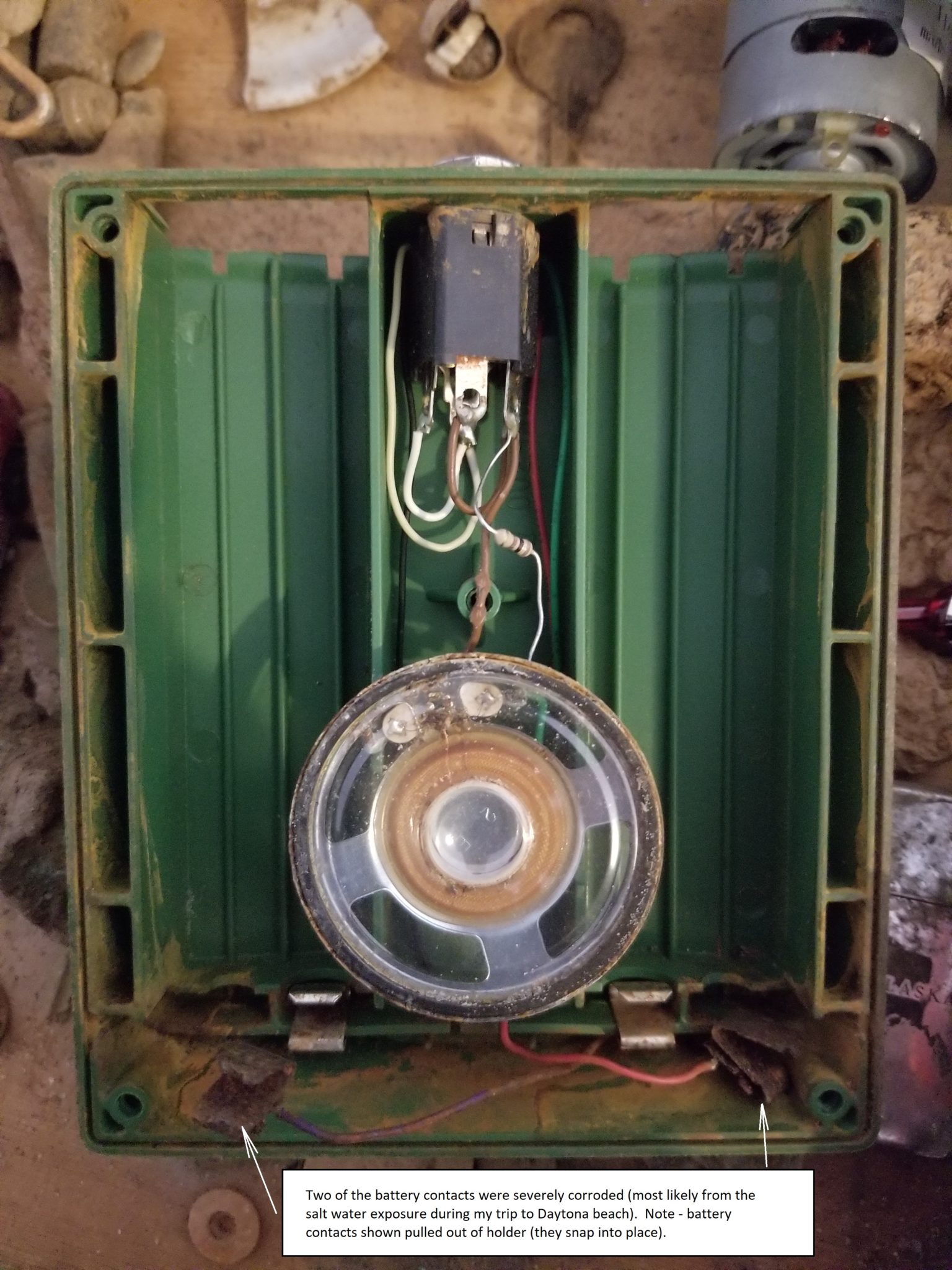 How to repair a Garrett GTI 2500 battery holder