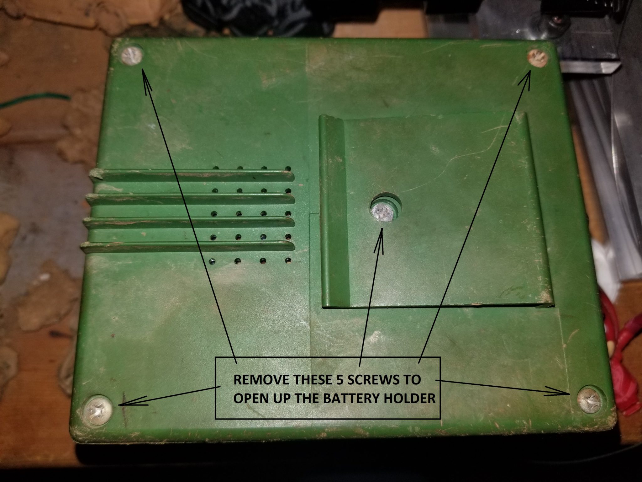 How to repair a Garrett GTI 2500 battery holder